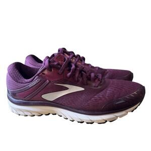 Brooks Adrenaline GTS 18 Purple Running Tennis Sneakers Womens Shoe Sz 9.5